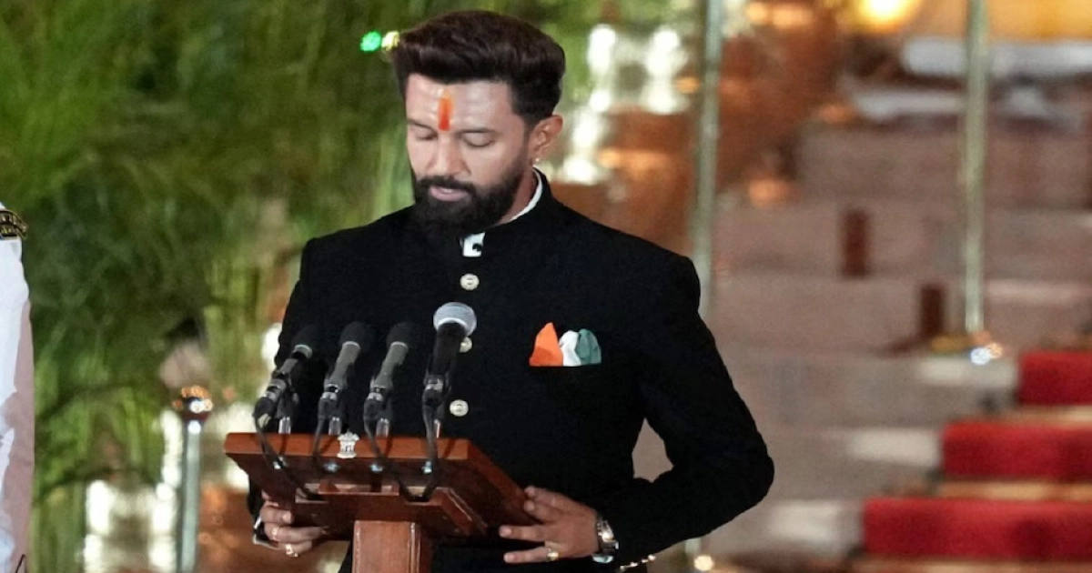 चिराग पासवान को मिला पहली बार मंत्री पद