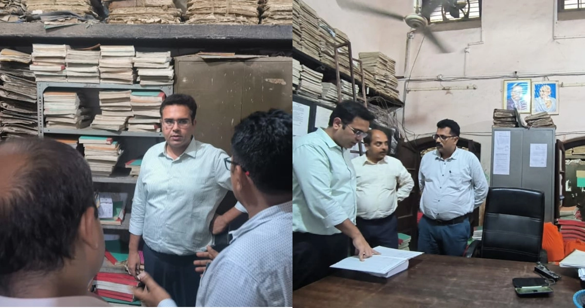 जिलाधिकारी ने सब रजिस्ट्रार कार्यालय प्रथम का किया औचक निरीक्षण, दिए आवश्यक दिशा-निर्देश
