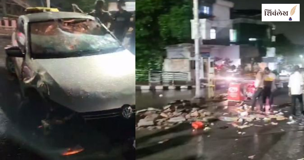 तेज रफ्तार कार ने आइसक्रीम विक्रेता को रौंदा, ई-रिक्शा चालक गम्भीर