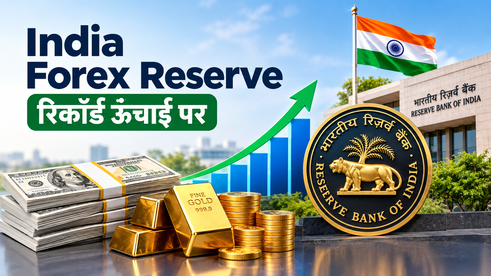 India Forex Reserve ने बनाया नया रिकॉर्ड
